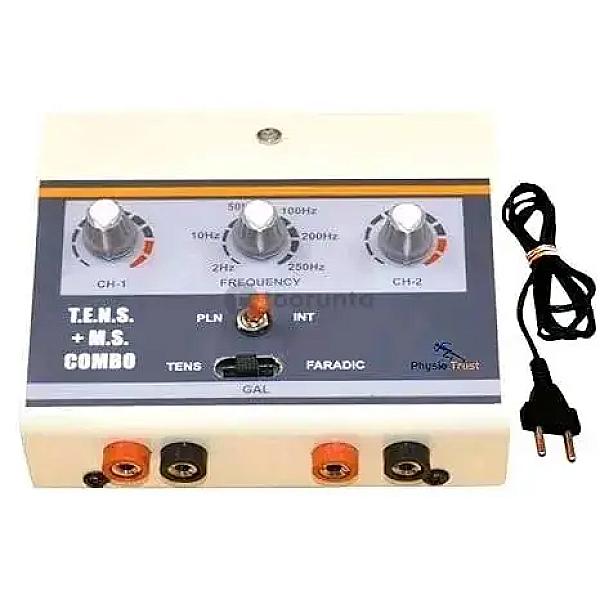 Tens + Ms Combo Machine Tens Machine 2ch With Mini Muscle Stimulator | Combo Machine For Physiotherapy Electrotherapy Device