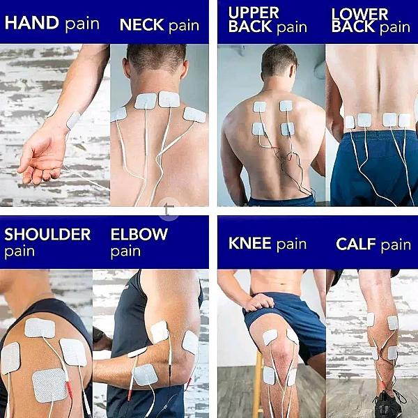 Tens Machine Unit Muscle Stimulator, Back Pain Relief, 4 Electrodes/unit Pads, Period Pain Simulator, Muscle Recovery & Growth, Stim Machine, Electrotherapy, Tens Machine