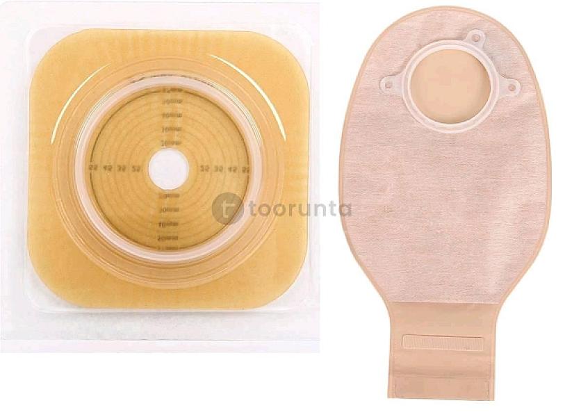 Prowess Stoma-fit Colostomy Drain Bag With Base 57mm – Colostomy Bag Set (Pack Of 1)