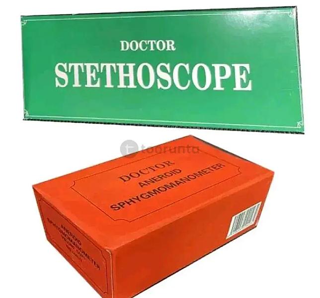 Doctor Aneroid Sphygmomanometer Velcro Cuff 500-v With Free Dual Head Stethoscope