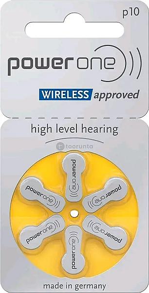 Power One P10 Hearing Aid Batteries | Zinc Air Size 10 Long Life Batteries For Hearing Aids – German Technology