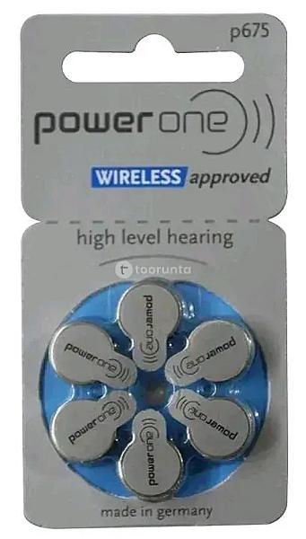 Power One P675 Hearing Aid Batteries | Zinc Air Size 675 Long Life Batteries For Cochlear & Bte Hearing Aids – German Technology