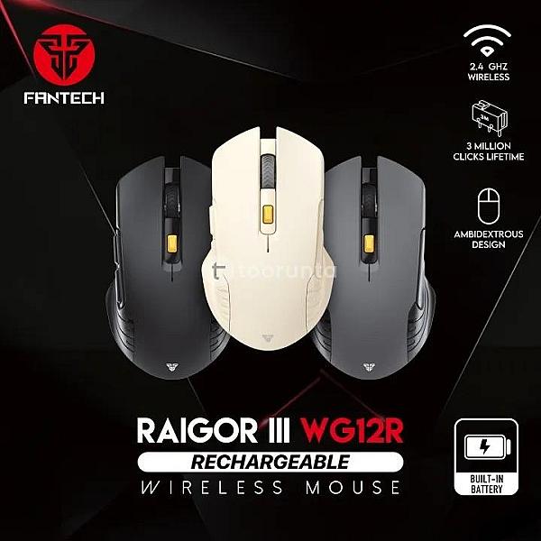 Fantech Raigor Iii Wg12r Rechargeable Gaming Mouse With 2.4ghz Wireless Connection