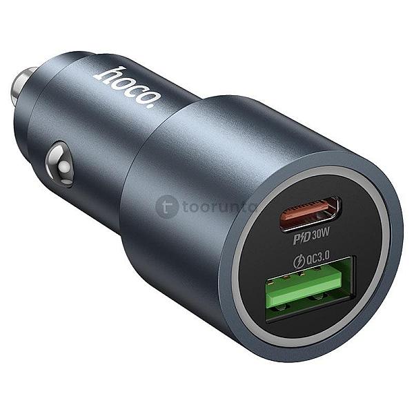 Hoco Z60 48 Watt Fast Charging Dual Port Car Charger