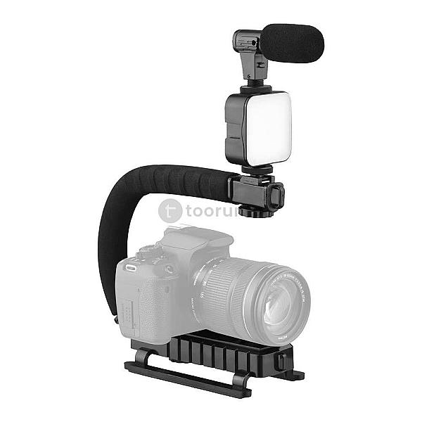 Ay49u U Shaped Video Making Handheld Stabilizer Kit For Smartphone And Camera