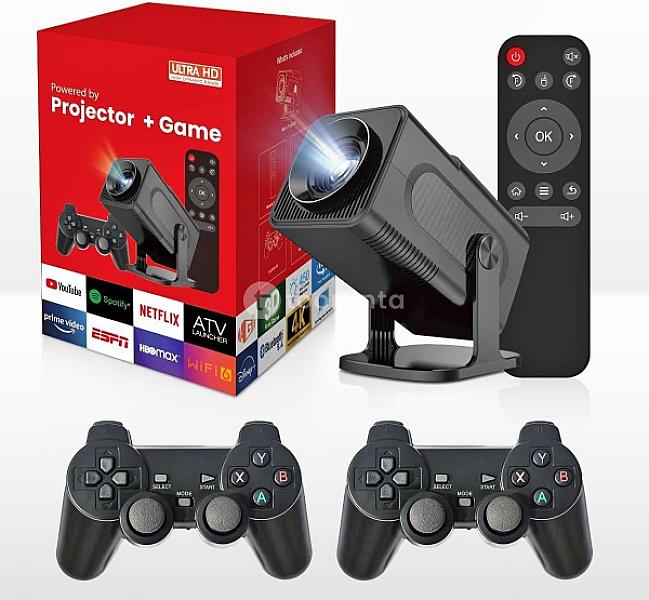 Hy320 Android 2 In 1 Gaming Projector 2+32gb Android 14 1080p Fhd 4k Support