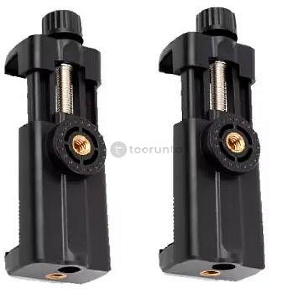 Reflex Camera 1/4'' Screw Hot Shoe Flexible Adjustable Mobile Phone Tripod Mount Clamp – Universal Smartphone Holder Clip For Tripods, Cameras, Stands – Durable And Versatile