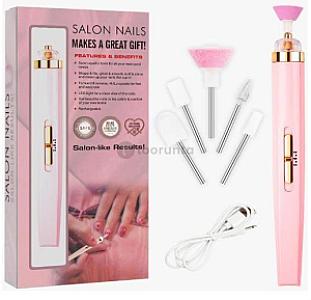 Rechargeable Electric Nail Drill 5-in-1 Manicure & Pedicure Kit | Cordless USB Nail File Machine | Nail Polisher, Cuticle Remover & Callus Grinder for Hands & Feet