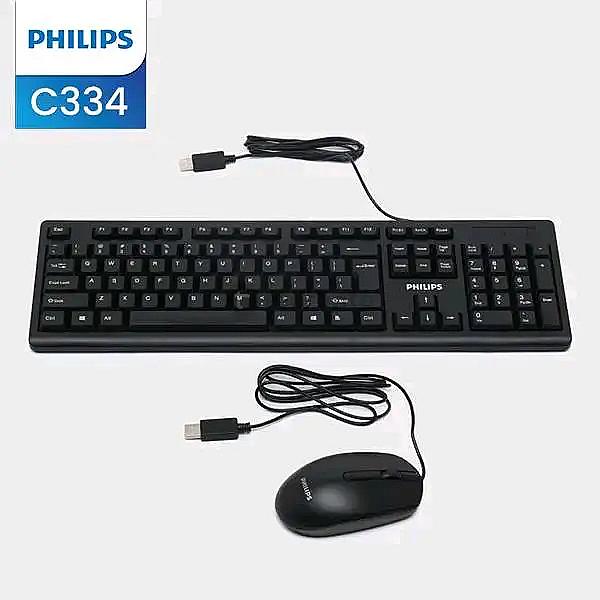 Philips C334 Wired Keyboard And Mouse Combo