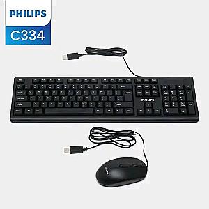 Philips C334 Wired Keyboard and Mouse combo