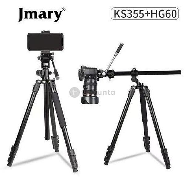 Jmary Ks355 + Hg60 Dslr/ildc 2 In 1 Monopod Tripod With 360° Panoramic Ball Head Stand