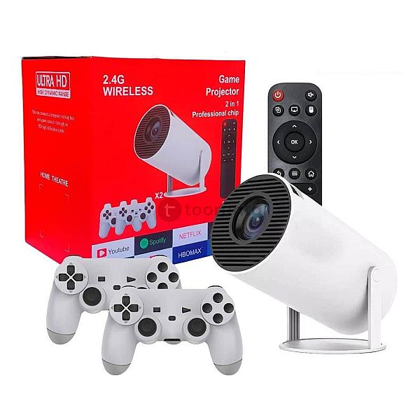 Hy300 Gaming Gaming Projector 2.4g Wireless Android Smart Projector For Home Entertainment And Gaming