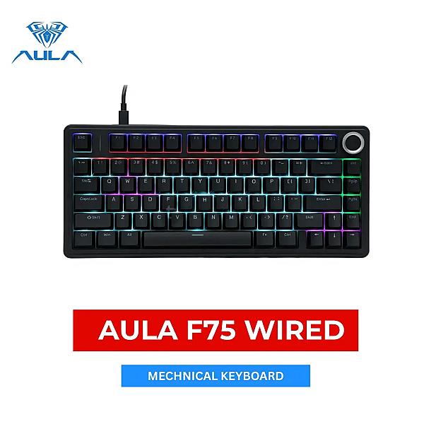 Aula F75 Wired 75% Hot Swappable Wired Mechanical Keyboard