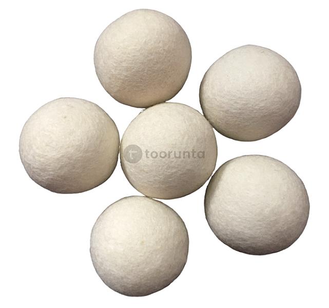 Felt Laundry Dryer Ball-off White 6 Pcs