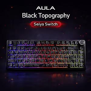 AULA F75 Black & White Topography Seiya Switch