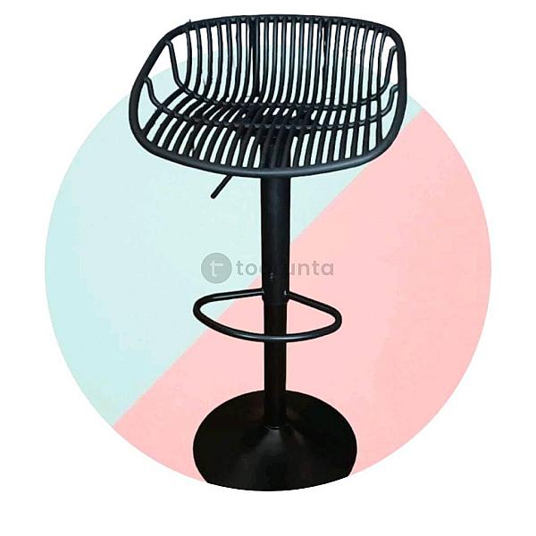 Max Barstool 360 Swivel Adjustable Counter Height Barstools Seat Height 23.5 To 32 Inch, Black