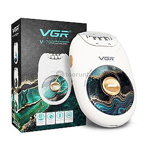 VGR V-706 Professional Women Epilator with 18 Tweezers for Face, Legs, Underarms & Bikini Area with 70 minutes Runtime | 700mAH Li-ion Battery Fast Charge