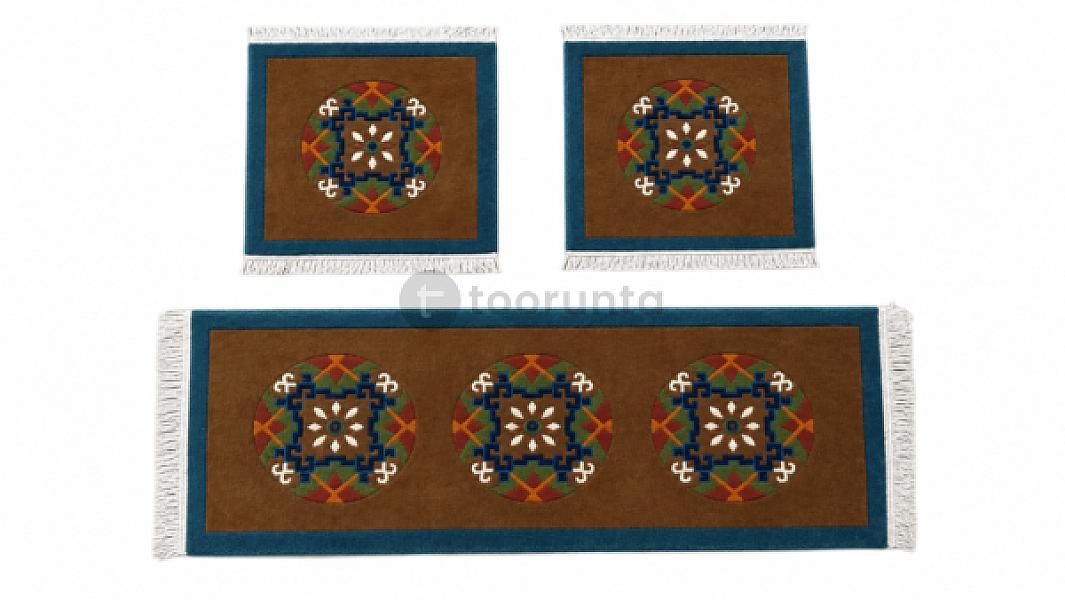 Handknotted/handmade Nepali Woolen Carpet/galaicha For Car, Taxi, Sofa -1 Set