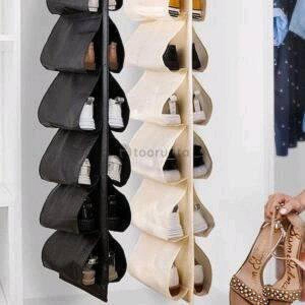 Neat Nook / 6 Pockets Hanging Storage Shoe Organizer
