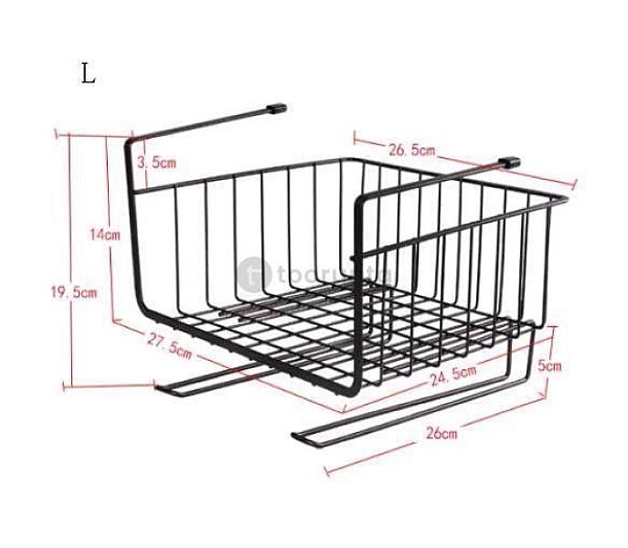Racksense / Hanging Basket Closet Shelf Hook Cabinet Storage Rack (L) | A12-005h