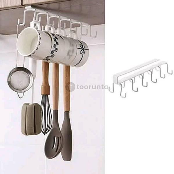 Rack Sense / Under The Cabinet Hooks (5×2 Hooks)