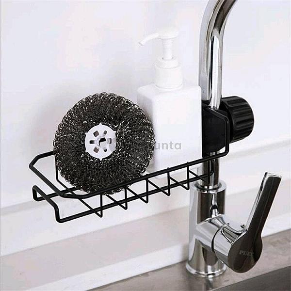 Racksense / Metal Sink Caddy Organizer For Kitchen Sink Bathroom-black Hp09-166h