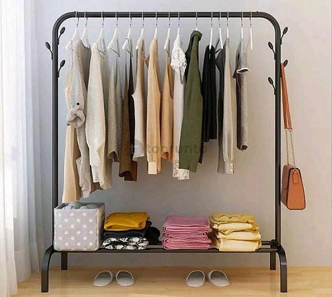 Racksense / Floor Standing Movable Storage Wardrobe Rack (110cm)