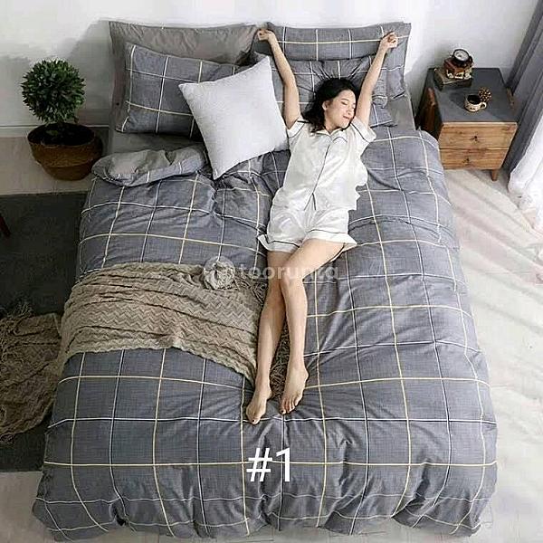 Cotton Mix Bedsheet (Double + 2 Pillow Case : 2.0 x 2.3 m)