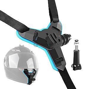 Motorcycle Helmet Strap Chin Mount For Gopro / Mobile
