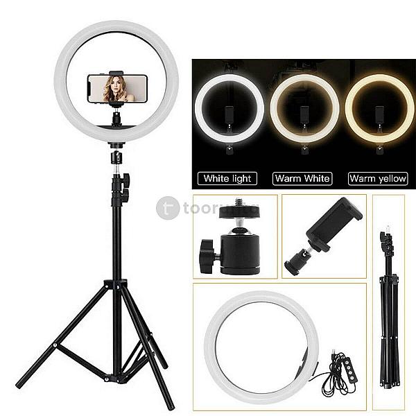 26cm Selfie Led Ring Light With Tripod Stand