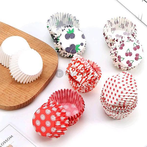 Food Grade Greaseproof Paper Cup Cake Baking Cupcake Liner | Pack Of 50