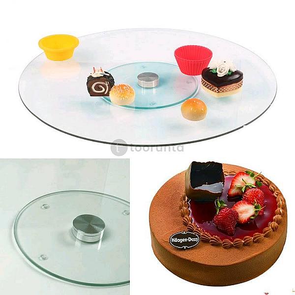 Cake Decorating Turntable Glass