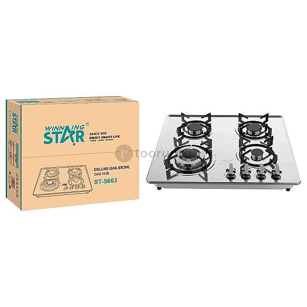 Winningstar St-5663 | 4 Burners Stainless Steel Butane Gas Stove