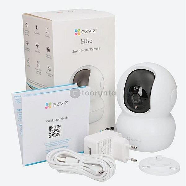 Ezviz H6c Pro 2k 3mp 360° 2k Wireless Wifi Cctv Camera Fully Sd Card Supported