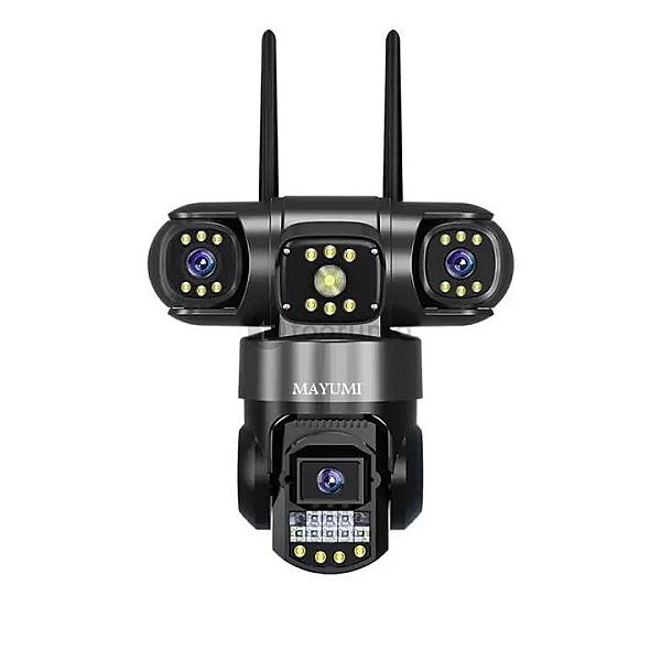 V380 Pro New 3 Lens And 3 Screens Ptz Camera 6mp Wifi Security Cctv Wireless Ip Triple-lens Network Ptz Triple Screens Camera