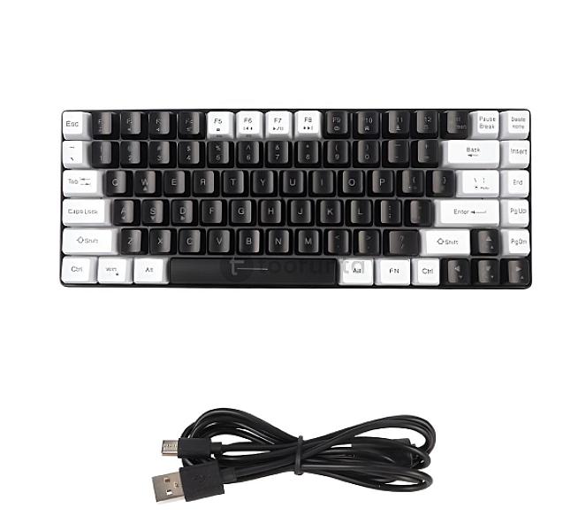 Zifriend Ka646 64 Keys Blue Switch Wired Detachable Rgb Mechanical Gaming Keyboard