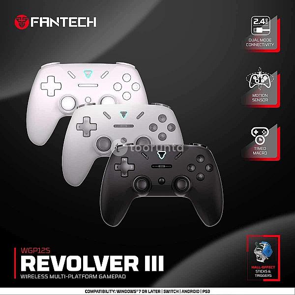 Fantech Wgp12s Revolver Iii Wireless Controller – Hall Effect, 1000hz & 12 Macro Buttons