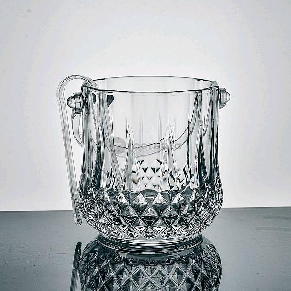 1000ml High Quality Transparent Glass Ice Bucket Crystal-look Clear Glass Cup Ice Bucket Crystal Glassware