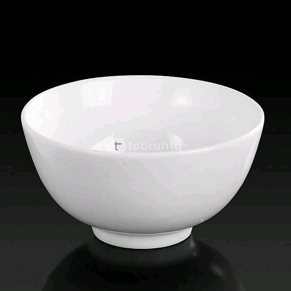 Ceramic Rice Bowl White | 1 Pc | 6″