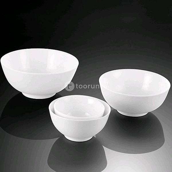 Ceramic Rice Bowl White | 1 Pc | 7″