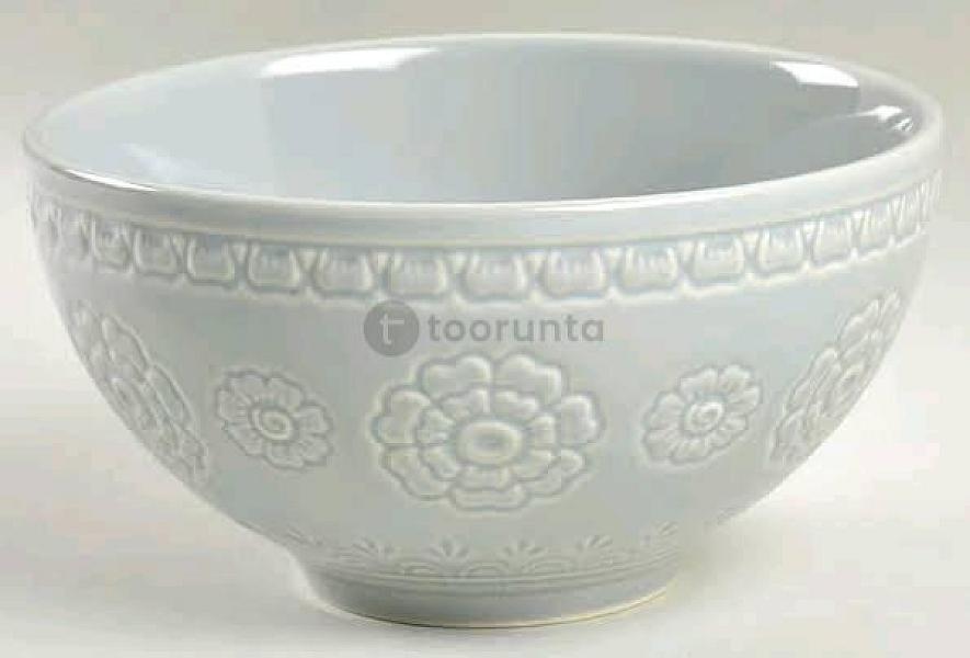 Bowl 6″ Thukpa Bowl Embossed Flower (Pack Of 6)