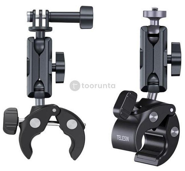 Telesin Universal Handlebar Mount | Gopro / Insta360 / Dji Action Camera