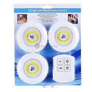3 Pack LED Cabinet Lights in Nepal | Remote Control