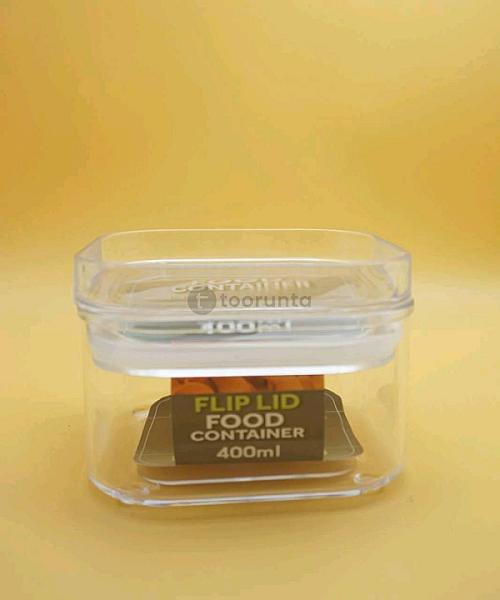 Fresh Box | Square Flip Lid Food Container Moistureproof | Stackable | Bpa-free | 400ml