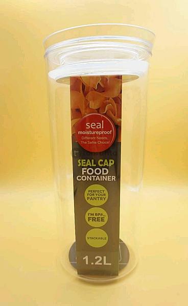 Fresh Box | Round Flip Lid Food Container Moistureproof | Stackable | Bpa-free | 1200ml