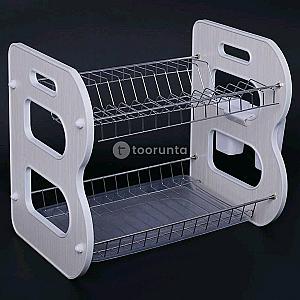 Plate Rack 2 Layer PR-084 Wood Panel