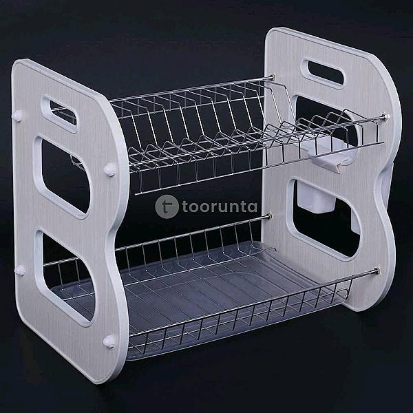 Plate Rack 2 Layer PR-085 Wood Panel