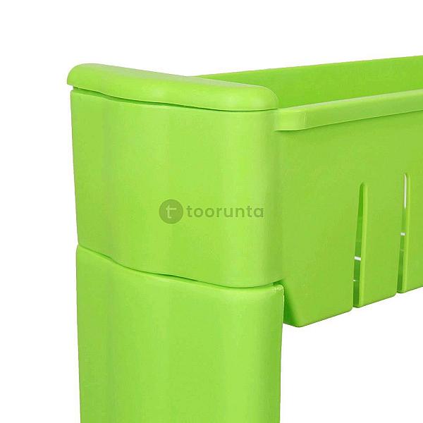 3-Tier Slim Slide Plastic Trolley Rack