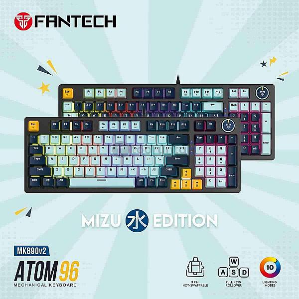 Fantech Mk890 V2 Atom96 Mizu Edition Mechanical Keyboard