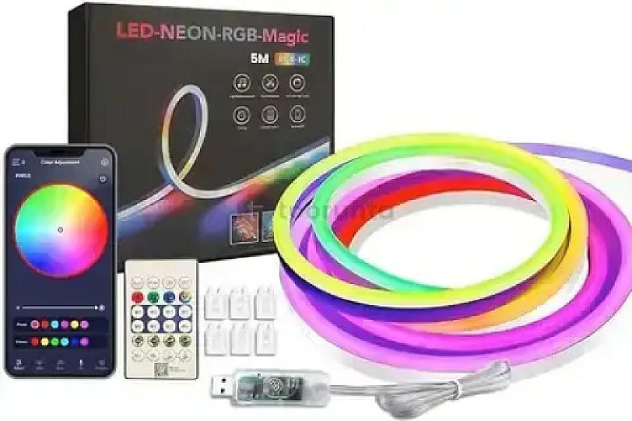 Rgb Neon Led Strip Light With App & Remote Control